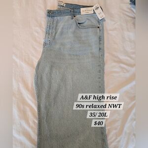 A&F High Rise 90s Relaxed Jeans